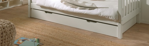 Sertar Pat Fritz 90x200 cm, pentru Copii, Alb – Vipack