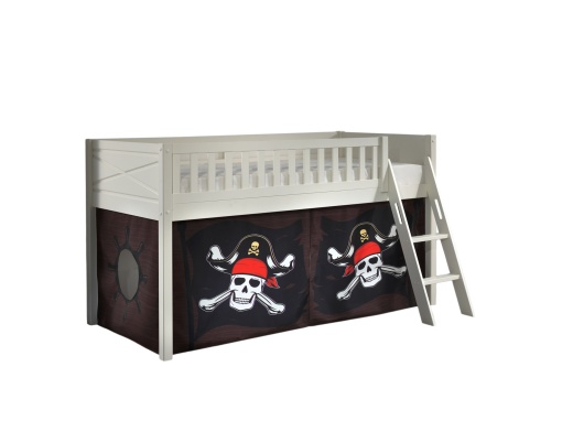 Set SCOTT este format din Pat copiiul de dormit înalt și perdeaua de joacă CARIBIAN PIRATES.
