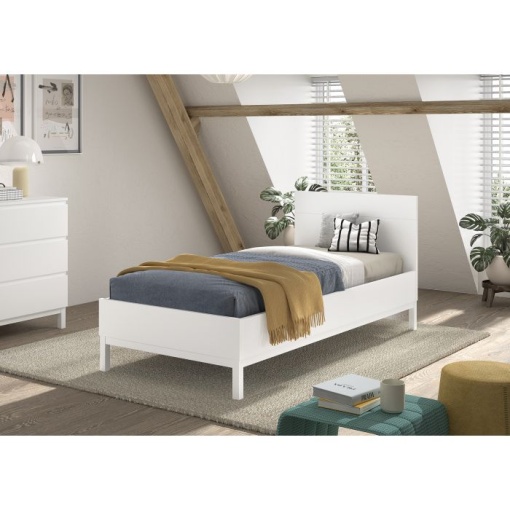 Pat Individual EVA 90x200 cm, pentru Camera Copii, Alb – Vipack