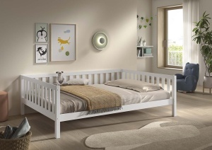 DALLAS CABIN BED 140 X 200 CM WHITE - Img 2