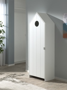 Dulap pentru Copii Căsuță, Alb, (MDF) – CASAMI – Vipack - Img 6
