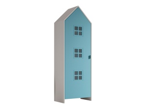 Dulap pentru Copii Căsuță, Albastru, (MDF) – CASAMI – Vipack - Img 2