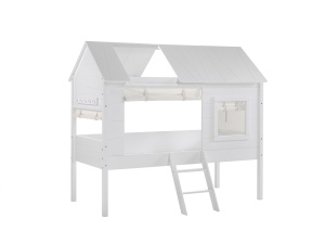 Pat Charlotte tip căsuță în copac 90x200 cm alb – Vipack - Img 2