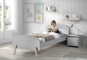 Poliță de Perete Kiddy 65 cm, pentru Camera Copii, Gri Rece – Vipack - Img 2