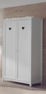 Set Mobilier Cameră Copii AMORI, 3 Piese, Alb, Stil Romantic – Vipack - Img 12