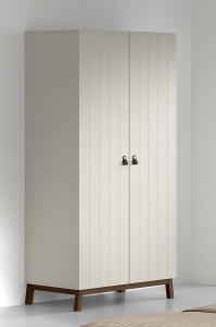 SEZANE 2 DOOR WARDROBE CLAY/WALNUT - Img 2