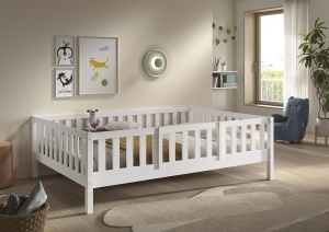 This DALLAS combination in white consists of a cabin bed (140 x 200 cm) and safety rail. - Img 2