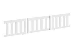 This DALLAS combination in white consists of a house bed (90 x 200 cm) and safety rail. - Img 6