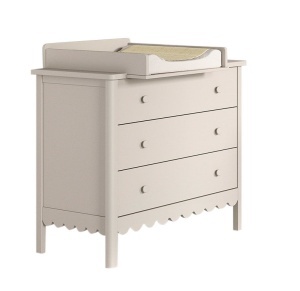 This SWINGO combination in clay consists of a chest of 3 drawers and matching changing top.