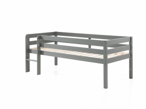 Dormitor Pino GRI 90x200 cm – Confort și ordine cu scară, 3 sertare & raft suspendat | Gama PINO - Img 4