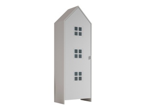 Dulap pentru Copii Căsuță, Alb, (MDF) – CASAMI – Vipack - Img 2