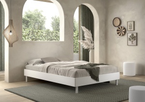 FORREST BED FRAME 140 X 200 CM BEECH WHITE - Img 2
