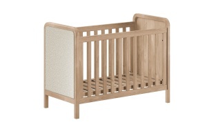 OLIVE BABY BED 60 X 120 CM BOUCLÉ OAK