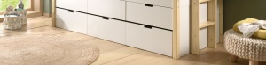 Pat pentru copii MARGRIT, 90 x 200 cm, alb cu tonuri naturale, cu 3 sertare și pat trundle pentru dormit sau depozitare – Vipack - Img 10