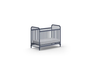 Pătuț Bebeluși BRONXX, Albastru Denim, 60 x 120 cm (Metal) – BRONXX – Vipack - Img 4