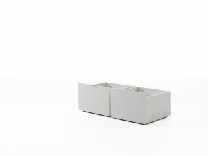 PINO SET DE 2 SERTARE PENTRU Pat copii MATRIMONIAL H85CM ALB - Img 1