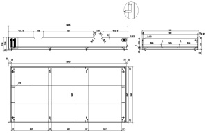 Sertar Pat ALEX 90x190 cm, Pin Masiv, Multifuncțional – Vipack - Img 3