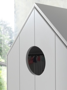Set 3 Dulapuri pentru Copii Căsuță, Alb și Roz, (MDF) – CASAMI – Vipack - Img 10
