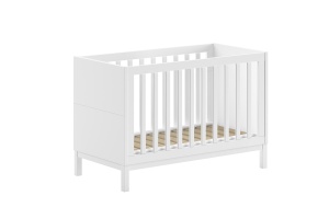 Set Complet Cameră Copii EVA: Pătuț 60x120 cm, Comodă cu 3 Sertare, Masă de Înfășat și Dulap 3 Uși, Alb – Vipack - Img 7