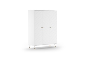 Set Mobilier Complet pentru Bebeluși, 4 Piese, Alb Satinat (Pin Masiv și MDF) – Billy – Vipack - Img 7