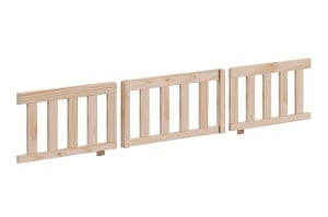 This DALLAS combination in natural consists of a house bed (140 x 200 cm) and safety rail. - Img 6