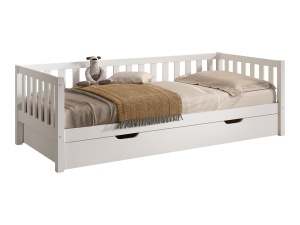 This DALLAS combination in white consists of a cabin bed (90 x 200 cm) and bed drawer.