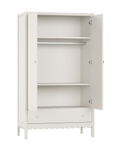 This SWINGO combination in clay consists of a baby bed (60 x 120 cm) with changing table and 2-door wardrobe. - Img 6
