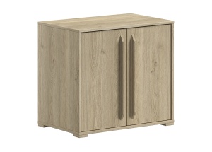 Comodă cu 2 uși din colecția Sam, finisaj stejar, cu raft interior – Vipack - Img 2