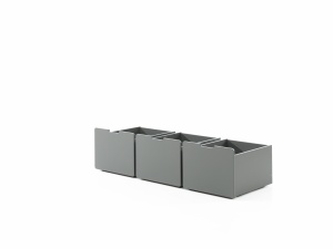 Dormitor Pino GRI 90x200 cm – Confort și ordine cu scară, 3 sertare & raft suspendat | Gama PINO - Img 5