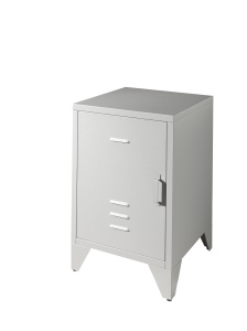 Noptieră Metalică, Gri (Metal) – BRONXX – Vipack - Img 2