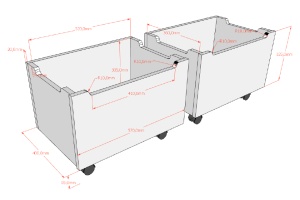 Pat Semi-Înălțat (Mid Sleeper) Forrest Oak 90x200 cm, pentru Camera Copii, din Lemn de Stejar, Natur, cu Scară și 2 Sertare – Vipack - Img 7