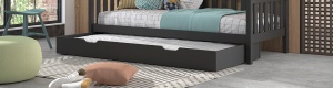 Sertar pentru Pat, Antracit, 90 x 190 cm, Pin Masiv – Dallas – Vipack - Img 1