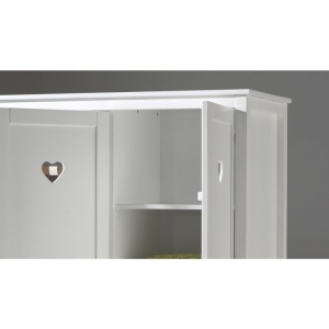 Set 2 Polițe Suplimentare AMORI pentru Dulap, Albe (PAL) – Vipack - Img 1
