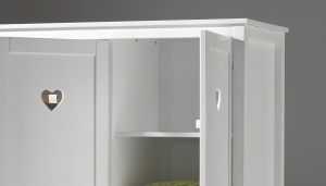 Set 2 Polițe Suplimentare AMORI pentru Dulap, Albe (PAL) – Vipack - Img 2