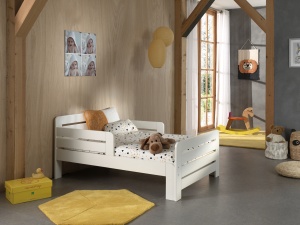 Set Pat Jumper Transformabil 90x140-200 cm cu Saltea, pentru Copii, Alb – Vipack - Img 1