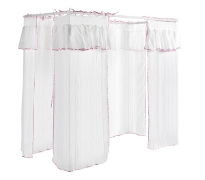 Set Textil Baldachin AMORI pentru Copii, Roz (100% Poliester), Design Romantic – Vipack - Img 2