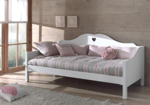 Pat AMORI pentru copii, 90x200 cm, Alb, cu Sertar Multifuncțional – Vipack - Img 7