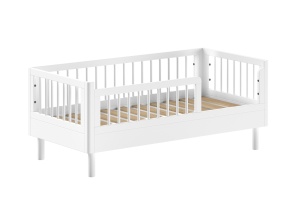 Pat Bebelus Forrest Beech, 70x140 cm, din Lemn Masiv de Fag, Alb – Vipack - Img 2