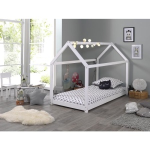 Pat Căsuță , Alb, 90 x 200 cm (Pin Masiv) – CABANE – Vipack - Img 3