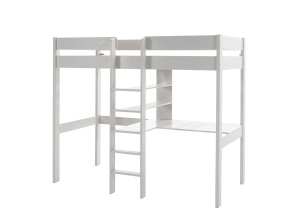 Pat supraetajat pentru copii PINO, 90 x 200 cm, alb – fără saltea – Vipack - Img 2