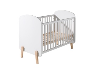 Pătuț Bebelusi Kiddy 60x120 cm, cu 3 Niveluri de Reglare, Alb – Vipack - Img 3