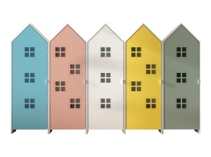 Set 5 Dulapuri Căsuță, Multicolor, (MDF) – CASAMI– Vipack - Img 2