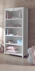Set Birou și Bibliotecă AMORI, Alb, Stil Romantic – Vipack - Img 7