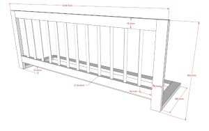 Set Complet: Pat Supraetajat Forrest Beech pentru Camera Copii, 90x200 cm, cu Sertar Pat și Barieră de Siguranță, din Lemn Masiv de Fag, Alb – Vipack - Img 13