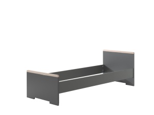 Set LONDON în culoarea antracit format dintr-un Pat copii (90x200) cu noptieră, Dulap camera copii cu 2 uși și birou. - Img 4