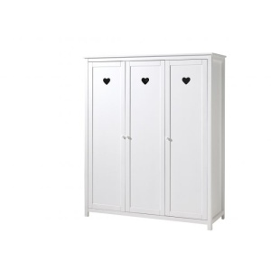 Set Mobilier Cameră Copii AMORI, 6 Piese, Alb, Stil Romantic – Vipack - Img 12