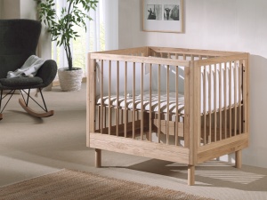 Țarc Bebelus Forrest Oak, 95 x 75 cm, din Lemn Masiv de Stejar, Natur – Vipack - Img 2