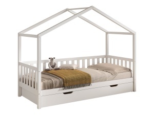 This DALLAS combination in white consists of a house bed (90 x 200 cm) and bed drawer.