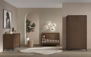 This ILYAS combination consists of a baby bed (60 × 120 cm), a chest of drawers and a 2 door wardrobe. - Img 2