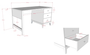 This ILYAS combination consists of a bed (90 x 200 cm), nightstand, 3-door wardrobe and desk. - Img 15